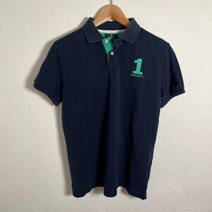 Hackett Men's Navy and Blue Polo-shirts